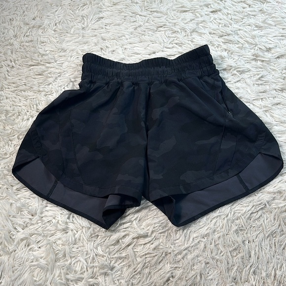 Lululemon Track That Short 5" Heritage 365 Camo Deep Coal Multi - Picture 1 of 5